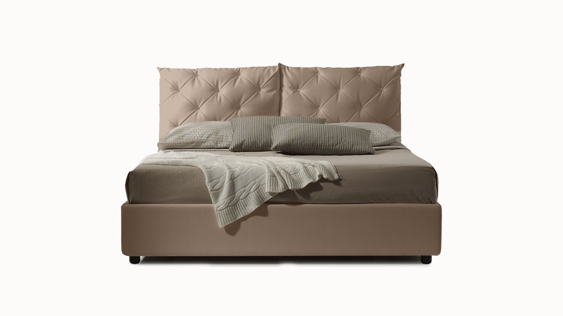 letto corona contenitore ecopelle veradea