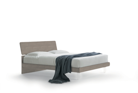 Letto Soffio - Legno, Essenza Naturale, Singolo