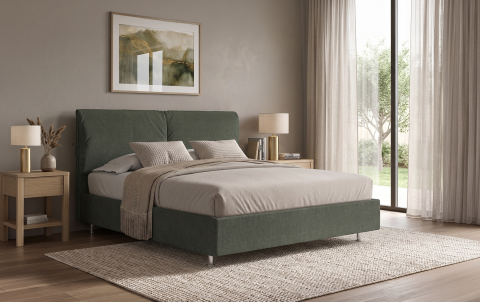 Letto contenitore Desiderio con cuscini