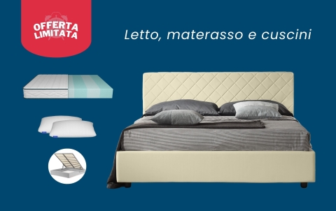 Set Letto Orione - Materasso Primo - Cuscini Nuvola