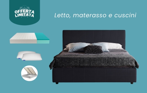 Set Letto Pegaso - Materasso Giusto - Cuscini Nuvola